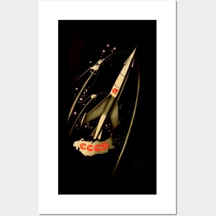 Soviet Space Rocket Design CCCP Posters and Art